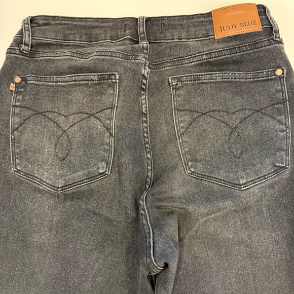 Judy Blue High Waist Tummy Control black Bootcut Jeans 14W Short - Picture 6 of 8